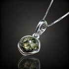 Borostyán ezüst medál