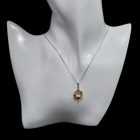 Borostyán ezüst medál