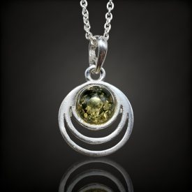 Borostyán ezüst medál