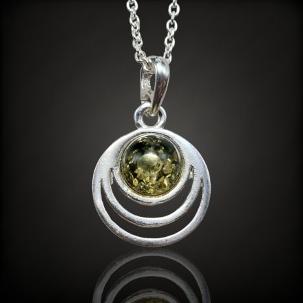 Borostyán ezüst medál