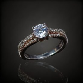 Cirkónia köves ezüst gyűrű