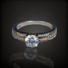 Cirkónia köves ezüst gyűrű