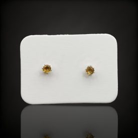 Citrin ezüst fülbevaló