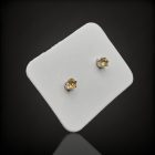 Citrin ezüst fülbevaló