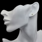 Citrin ezüst fülbevaló