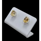 Citrin ezüst fülbevaló