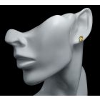 Citrin ezüst fülbevaló