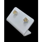 Citrin ezüst fülbevaló