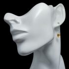 Citrin ezüst fülbevaló