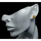 Citrin ezüst fülbevaló