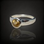 Citrin ezüst gyűrű