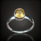 Citrin ezüst gyűrű