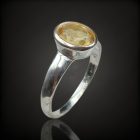 Citrin ezüst gyűrű