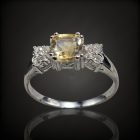 Citrin ezüst gyűrű