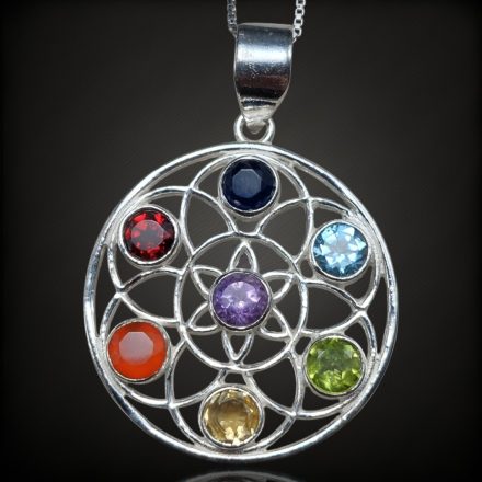 Csakra ezüst medál