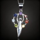 Csakra ezüst medál