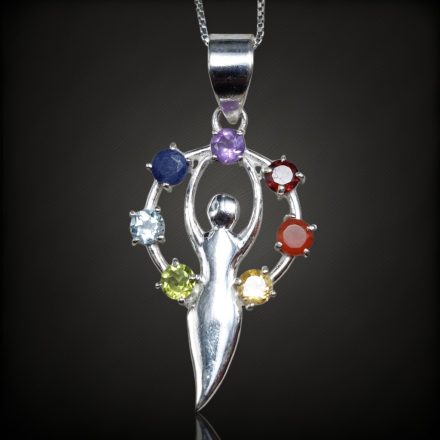 Csakra ezüst medál