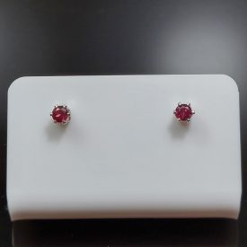 Gránát ezüst fülbevaló