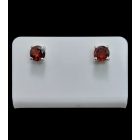 Gránát ezüst fülbevaló