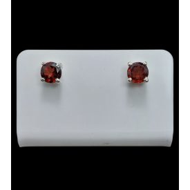 Gránát ezüst fülbevaló