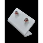 Gránát ezüst fülbevaló