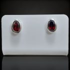 Gránát ezüst fülbevaló