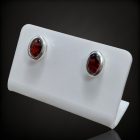 Gránát ezüst fülbevaló