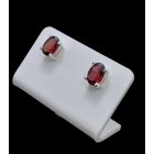 Gránát ezüst fülbevaló