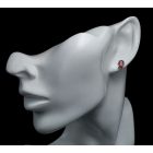 Gránát ezüst fülbevaló