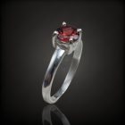 Gránát ezüst gyűrű