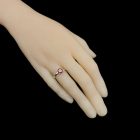 Gránát ezüst gyűrű