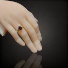 Gránát ezüst gyűrű