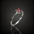 Gránát ezüst gyűrű