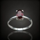 Gránát ezüst gyűrű
