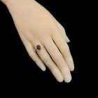 Gránát ezüst gyűrű