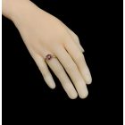 Gránát ezüst gyűrű