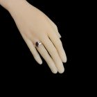 Gránát ezüst gyűrű