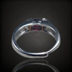 Gránát ezüst gyűrű