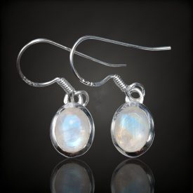 Holdkő ezüst fülbevaló