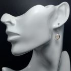 Holdkő ezüst fülbevaló