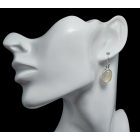 Holdkő ezüst fülbevaló