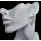 Holdkő ezüst fülbevaló