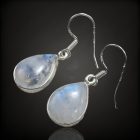 Holdkő ezüst fülbevaló