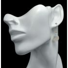 Holdkő ezüst fülbevaló