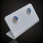 Holdkő ezüst fülbevaló