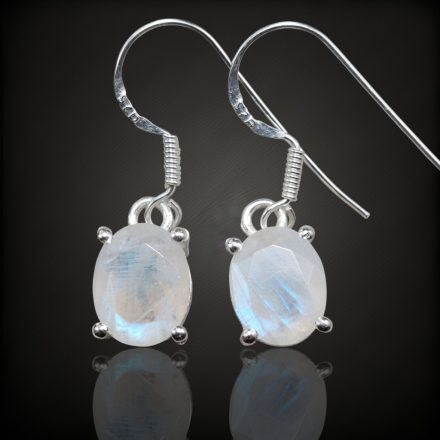 Holdkő ezüst fülbevaló