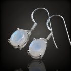 Holdkő ezüst fülbevaló