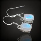 Holdkő ezüst fülbevaló