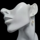 Holdkő ezüst fülbevaló