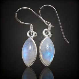 Holdkő ezüst fülbevaló